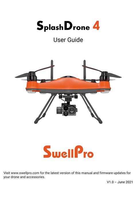 swellpro splash drone  user manual   manualslib