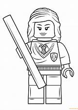 Harry Potter Lego Hermione Pages Granger Coloring Color Online sketch template