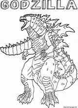 Godzilla sketch template