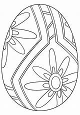 Easter Pattern Egg Flower Beautiful Pages Coloring sketch template