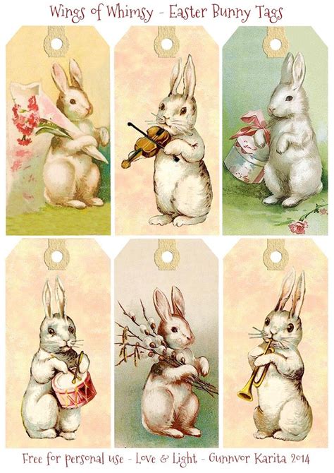 vintage rabbit printables printable world holiday