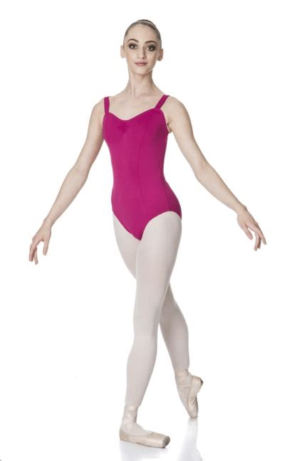 Gathered Front Thick Strap Leotard Mulberry Spangles Dancewear