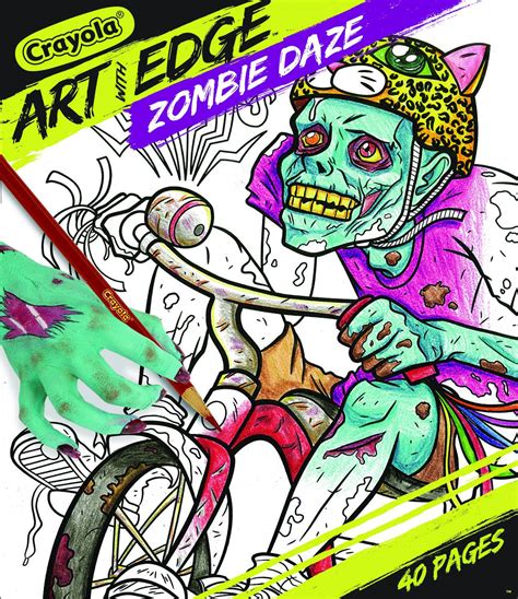 crayola art  edge zombie daze collection coloring pages