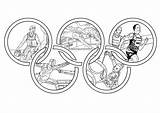 Jeux Olympiques Olympics Olimpiadi Deporte Anneaux Adulte Adultos Adulti Justcolor Coloriages Différents Gethighit sketch template
