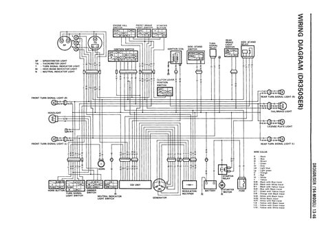 wiring diagram   dr se    models color wiring diagram
