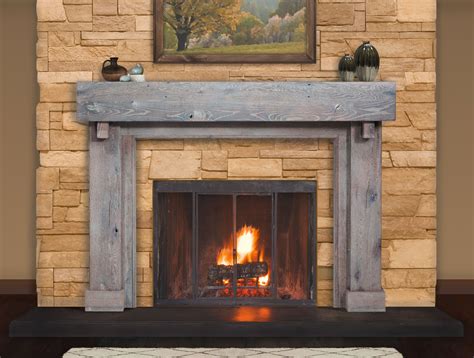 reclaimed wood mantels   rustic  antique fireplace  homesfeed