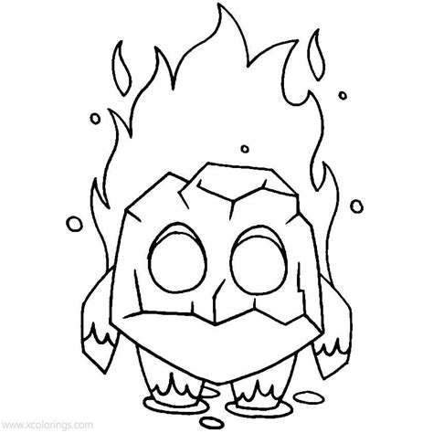 clash royale coloring pages fiery spirit xcoloringscom