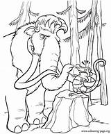 Ice Age Pages Coloring Colouring Popular sketch template