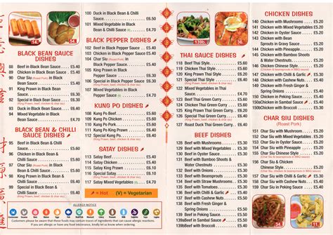 chinese restaurant menu chinese food menu list