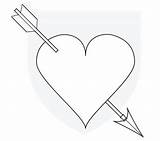 Arrow Heart Drawing Pattern Through Valentines Paintingvalley Drawings Patterns sketch template