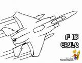 Coloring Pages Military Airplane Jet Fighter Kids Printable Force Air Army Jets Color Book Airplanes Emblems Colouring Planes Drawing Print sketch template