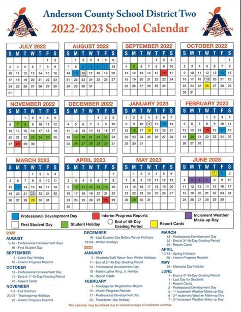 district calendar marshall primary school