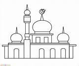 Mewarnai Masjid Nabawi Bagus Anak Marimewarnai Terlengkap Warnai Paling Gambarku Kaligrafi sketch template