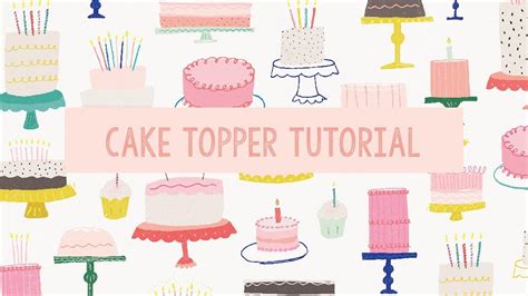 cake topper tutorial  crate paper