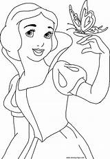 Coloring Princess Snow Disney Fanpop sketch template