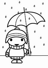 Parapluie Un Coloriage Paraply Barn Para Colorear Paraguas Enfant Con Avec Dibujo Regenschirm Paraplu Kind Mit Bilde Fargelegge Kleurplaat Niño sketch template