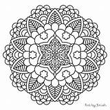 Pages Coloring Mandala Wolf Getcolorings sketch template