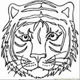 Coloring Tiger Face Mask Pages Printable Template Drawing Color Head Animal Tigers Siberian Er Print Animals Getdrawings Getcolorings Sampletemplatess Realistic sketch template
