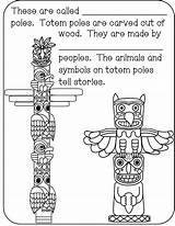 Totem Canadian Aboriginal Indigenous Peoples Booklet Teacherspayteachers Poles sketch template
