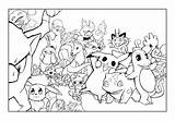 Pokemon Coloring Bulbasaur Pages Pikachu Charmander Sheet Characters Color Printable Many Sheets Character Print Getdrawings Rocks Anime Pokémon Getcolorings sketch template