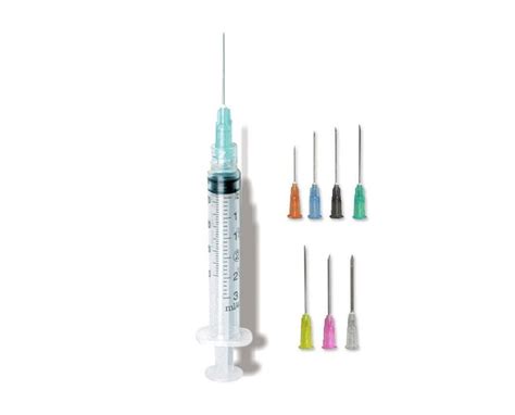 exel cc luer lock syringe  needle tiger medical