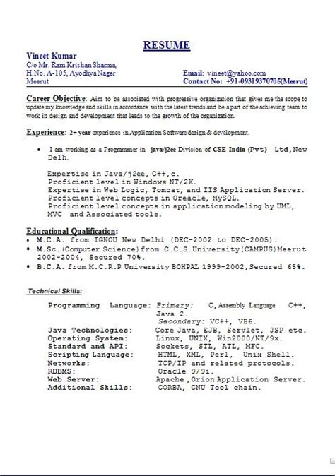resume titles examples