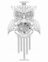 Steampunk Owl Coloring Pages Template sketch template