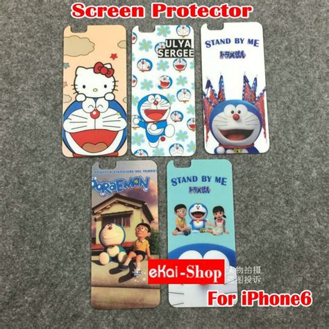 new tempered glass color cartoon front back screen protector for iphone
