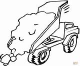 Truck Coloring Pages Trucks Cement Mixer Printable Sand Crane Mail Drawing Dump Tipper Color Digger Grave Clipart Boys Cars Car sketch template