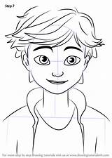 Miraculous Ladybug Adrien Agreste sketch template