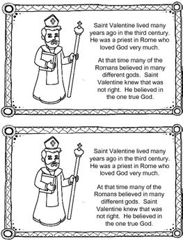 st valentine booklet  coloring page  raising  saints tpt