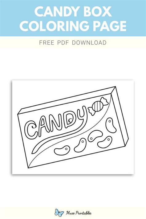 printable candy box coloring page    https