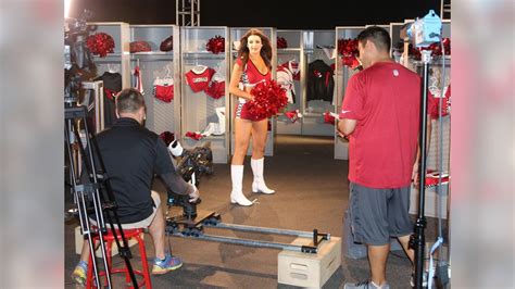 Behind The Scenes With The Cheerleaders