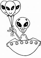 Alien Coloring Pages Kids sketch template