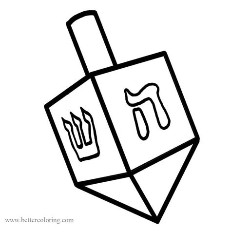 printable dreidel coloring pages  printable coloring pages