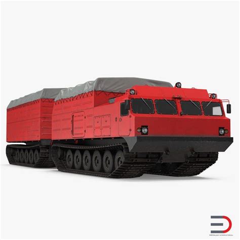 research articulated tracked vehicle vityaz dt 30 rigged 3d