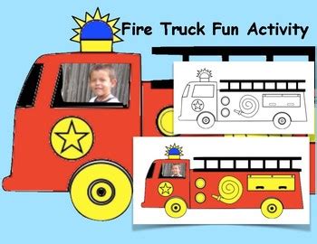 fire truck fun craft activity  maritza good idea tpt