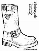 Boots Motorcycle Clipart Harley Pages Boot Drawing Coloring Color Clipground Davidson Army Getdrawings Combat sketch template