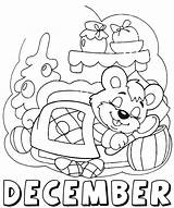December Coloring Pages Kids Sheets Color Printable Board Colouring Bestcoloringpagesforkids Choose sketch template