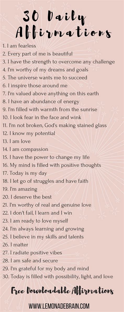 positive affirmations   downloadable files daily