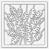 Stencil Seed Head Choice Point Heads Pods Honesty sketch template