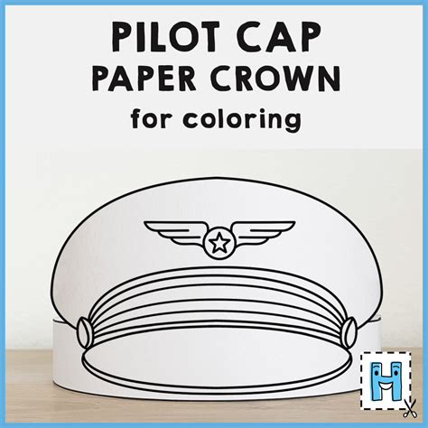 pilot hat template