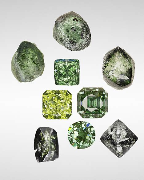 natural color green diamonds  beautiful conundrum gems gemology