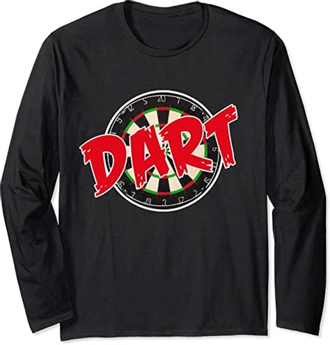 amazoncom dart player bullseye sport darts gift  highscore long sleeve  shirt clothing