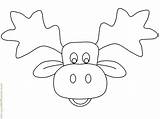 Moose Coloring Head Pages Printable Face Muffin Clipart Drawing Give If Faces Draw Animal Template Color Colouring Animals Line Preschool sketch template