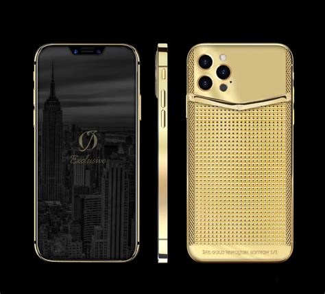 gold iphone  pro vanquish clous de paris  gold iphone  pro