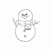 Coloring Snowman Scarf Printable Freeprintablecoloringpages Pages sketch template
