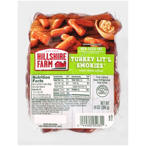 hillshire farm® turkey lit l smokies® smoked sausage 14 oz