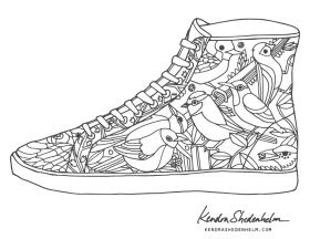 pics  pair  tennis shoes coloring pages pairs  shoes