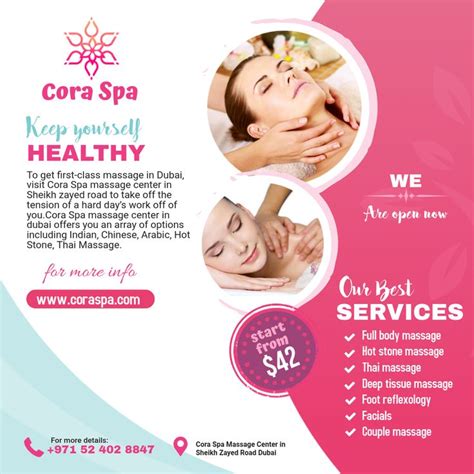 Massage Infographics Massage Spa In Dubai Spa Massage Beauty Salon